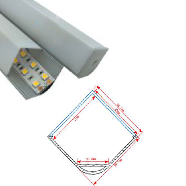 HL-BAPL015 Height 29.7mm Corner Recessed Extruded Aluminum Channel Profile Good heatsink For Width 20mm Ceiling LED Flexible Strip Lights HL-BAPL015 Height 29.7mm Corner Recessed Extruded Aluminum Channel Profile Good heatsink For Width 20mm Ceiling LED Flexible Strip Lights